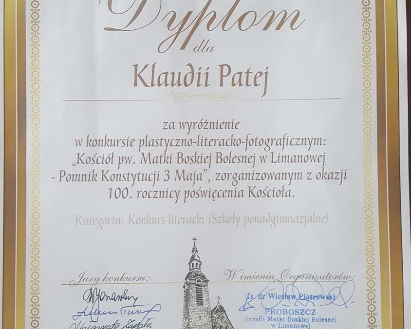 Nagrodzeni w konkursie plastyczno – literacko – fotograficznym