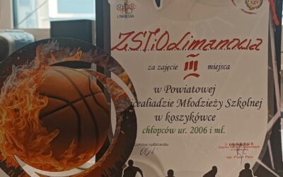 Zawody Powiatowe w Koszykówce 5×5 – 3. miejsce dla ZSTiO!