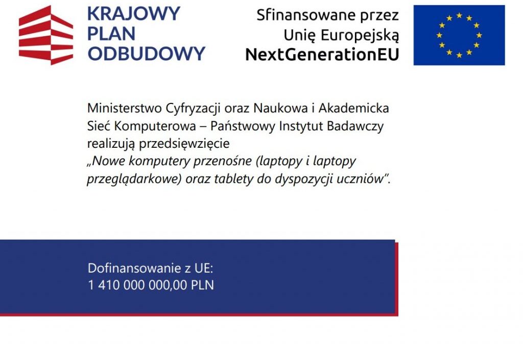 Wdrożenie inwestycji C2.1.2 Wyrównanie poziomu wyposażenia szkół w przenośne urządzenia multimedialne